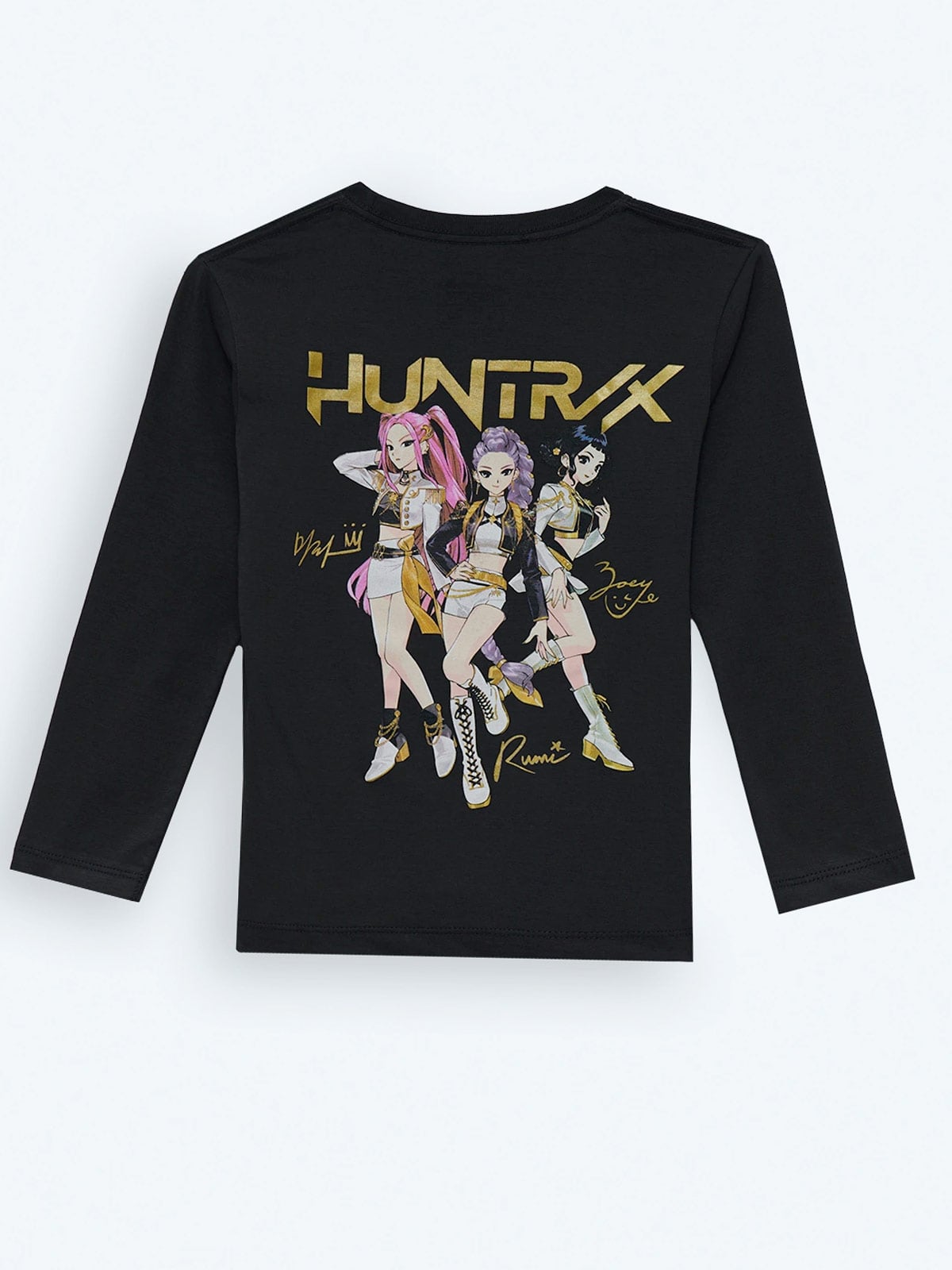 POLO MANGA LARGA ALGODÓN NIÑA KPOP DEMON HUNTERS GRIS OSCURO - 2