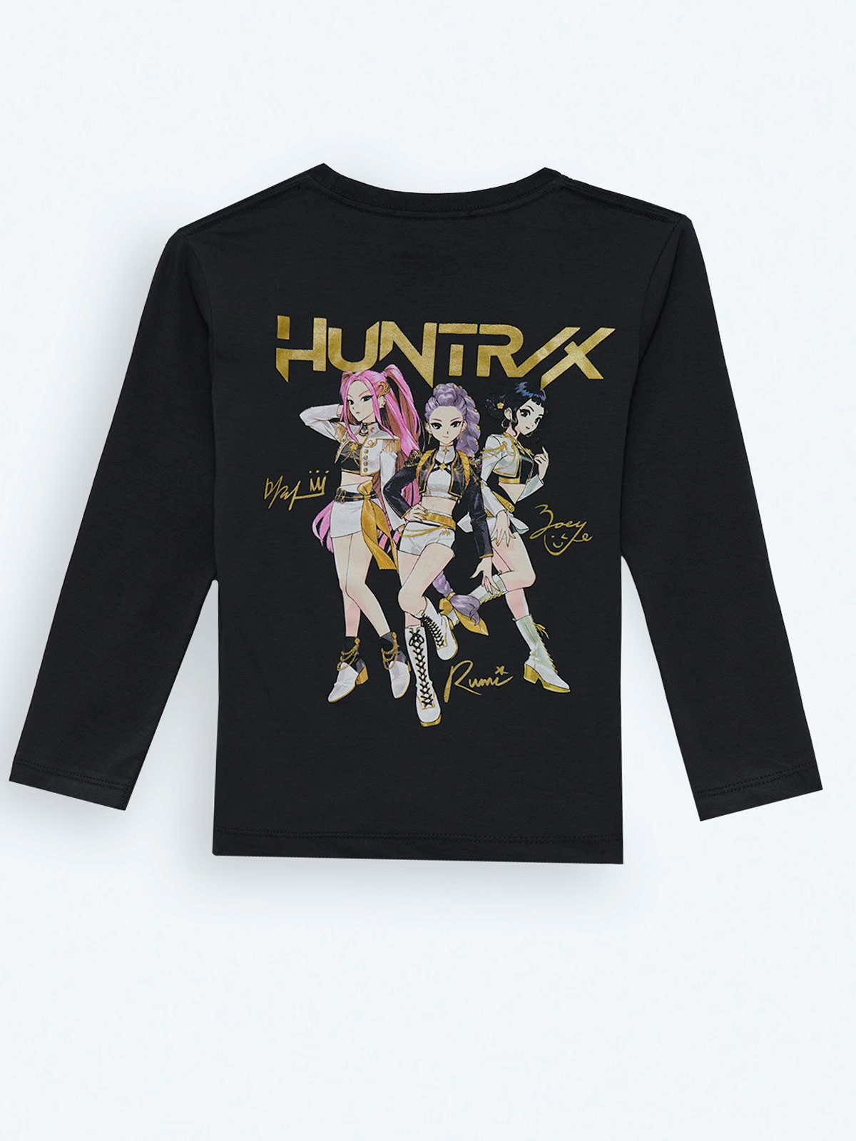POLO MANGA LARGA ALGODÓN NIÑA KPOP DEMON HUNTERS GRIS OSCURO - 2