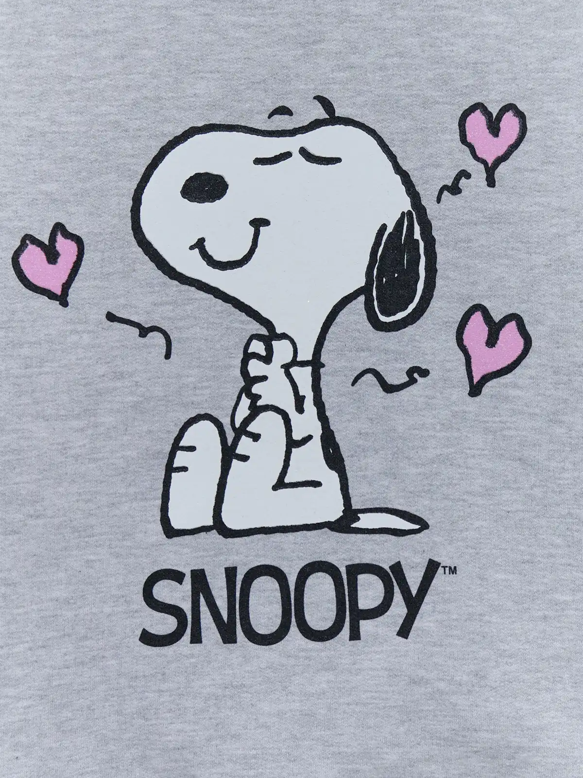 POLERA ALGODÓN NIÑA SNOOPY GRIS CLARO - 3