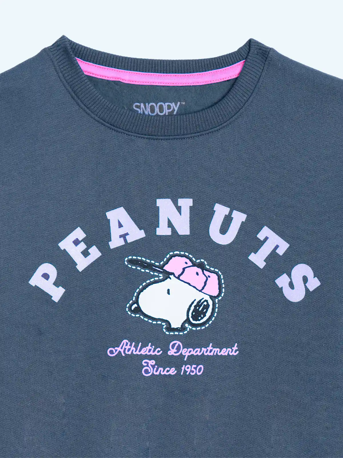 POLERA ALGODÓN NIÑA SNOOPY GRIS OSCURO - 3