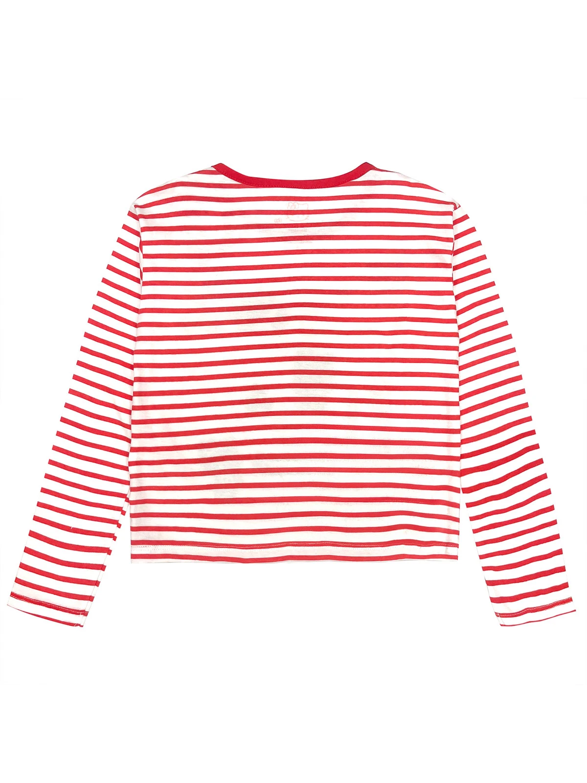 POLO MANGA LARGA ALGODÓN NIÑA HELLO KITTY ROJO STRIPES - 2