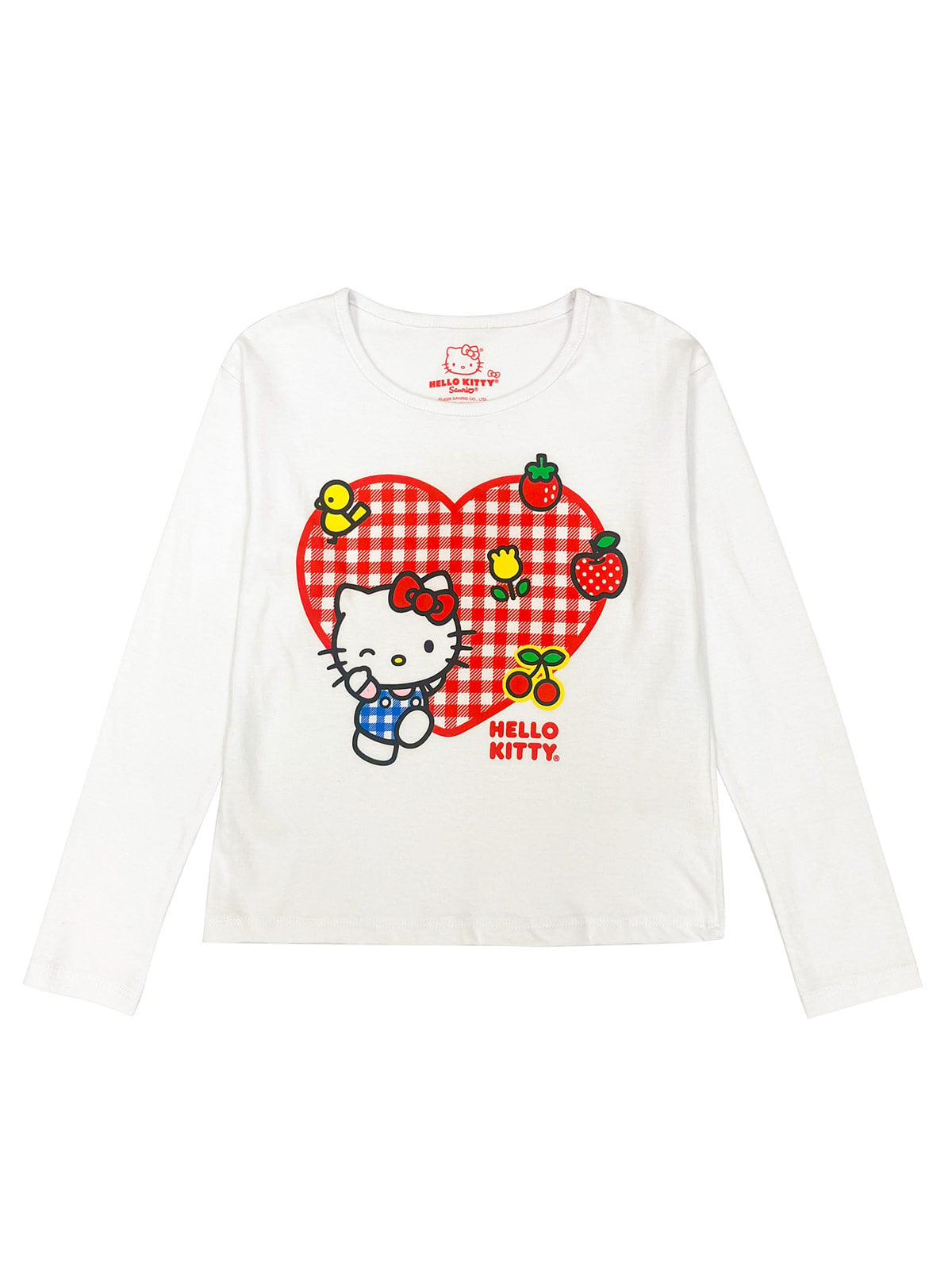 POLO MANGA LARGA ALGODÓN NIÑA HELLO KITTY BLANCO PICNIC - 1