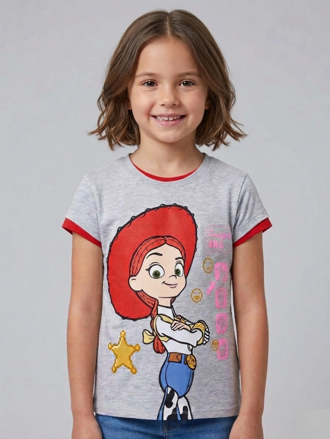 POLO ALGODÓN NIÑA TOY STORY GRIS - 1