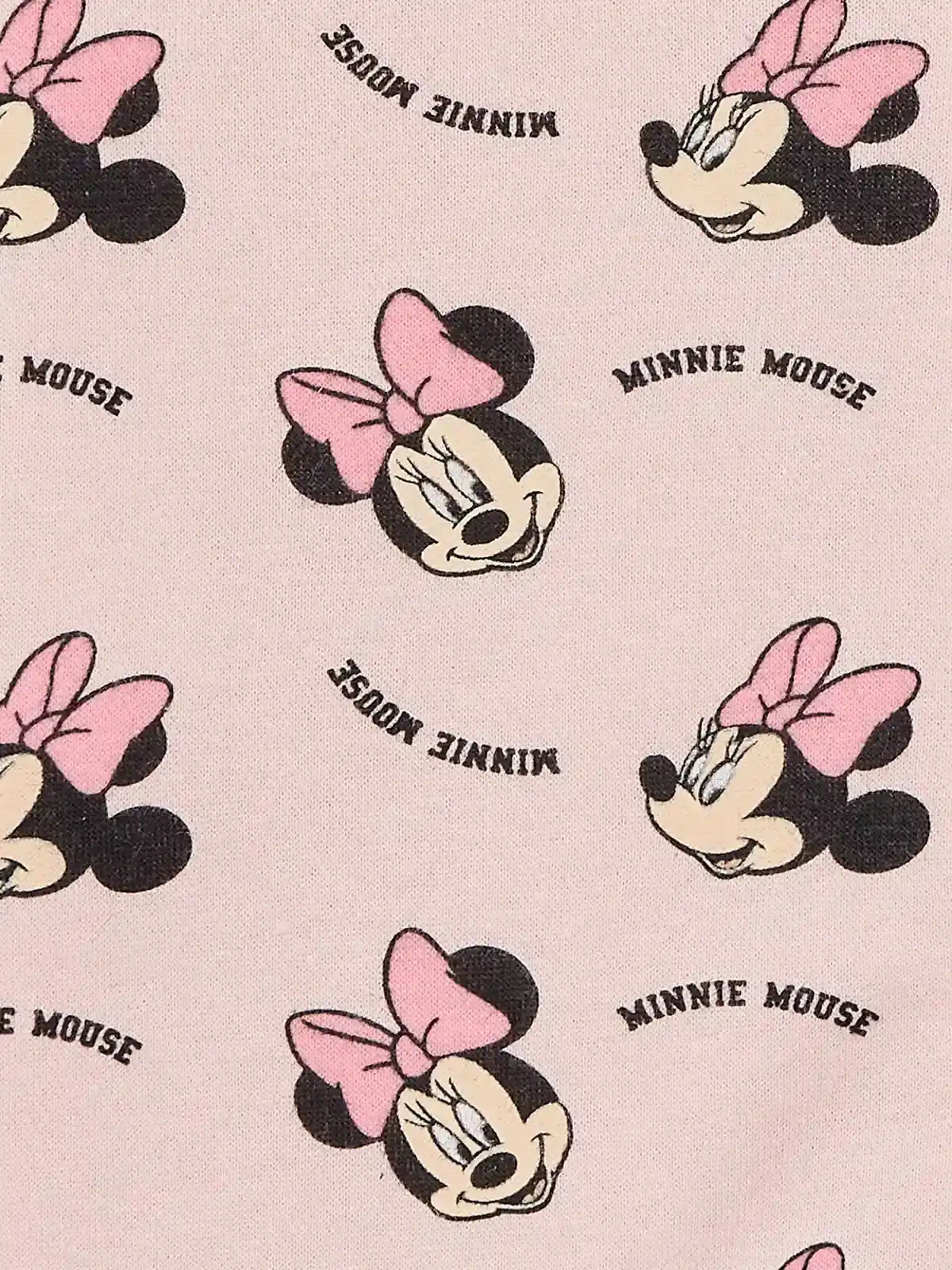 CASACA MANGA LARGA ALGODÓN NIÑA MINNE MOUSE ROSADO CON CAPUCHA - 3
