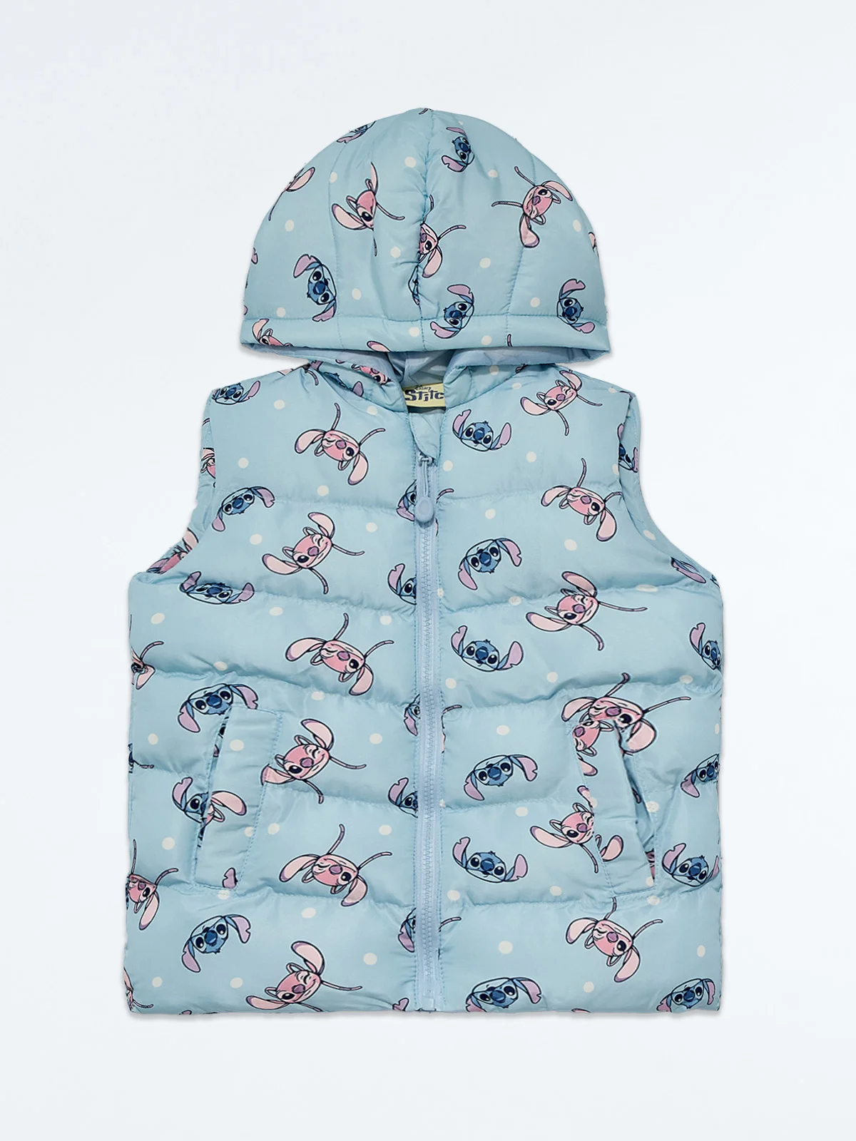 CHOMPA ALGODÓN NIÑA LILO & STITCH CELESTE - 1