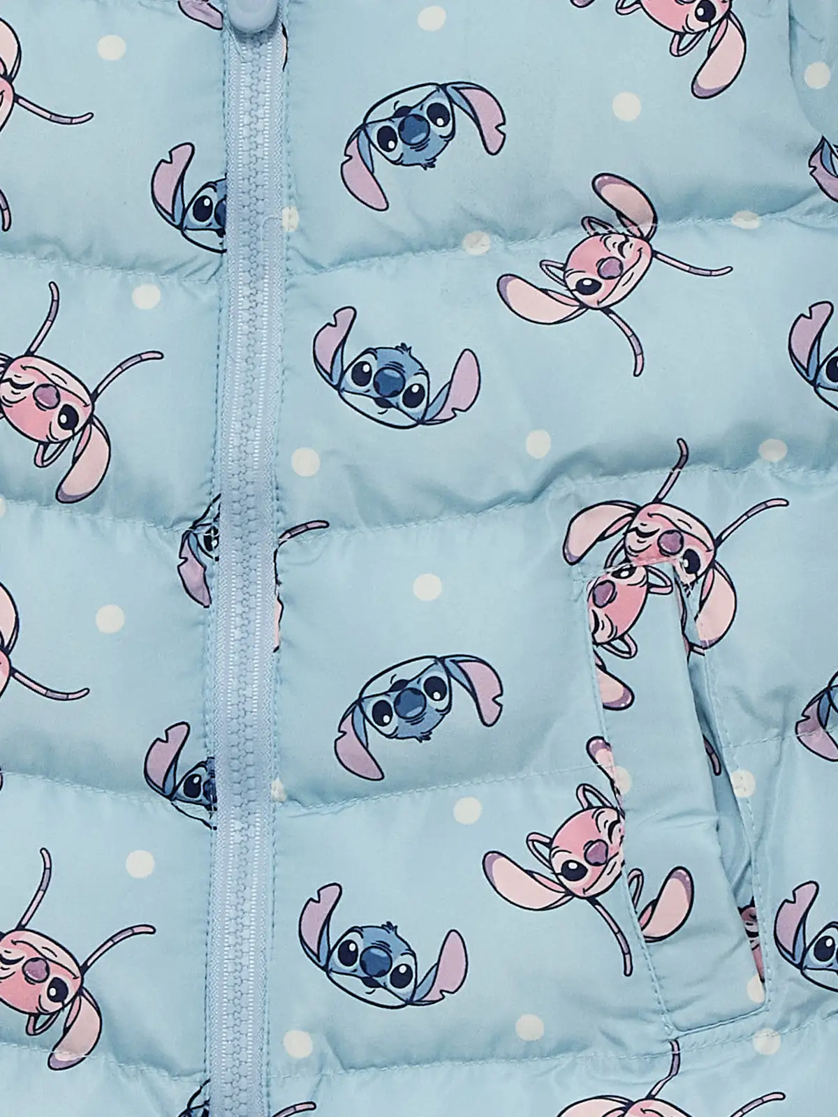CHOMPA ALGODÓN NIÑA LILO & STITCH CELESTE - 3