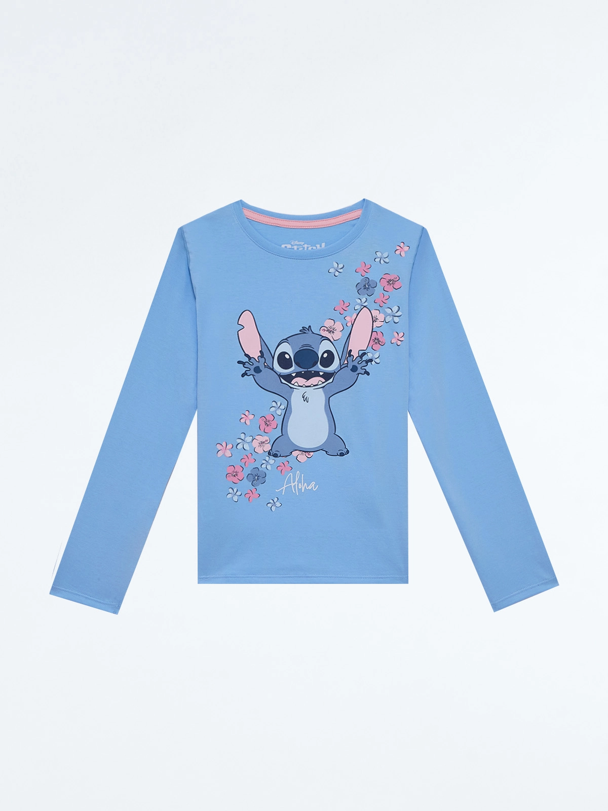 POLO ALGODÓN NIÑA LILO & STITCH CELESTE - 1