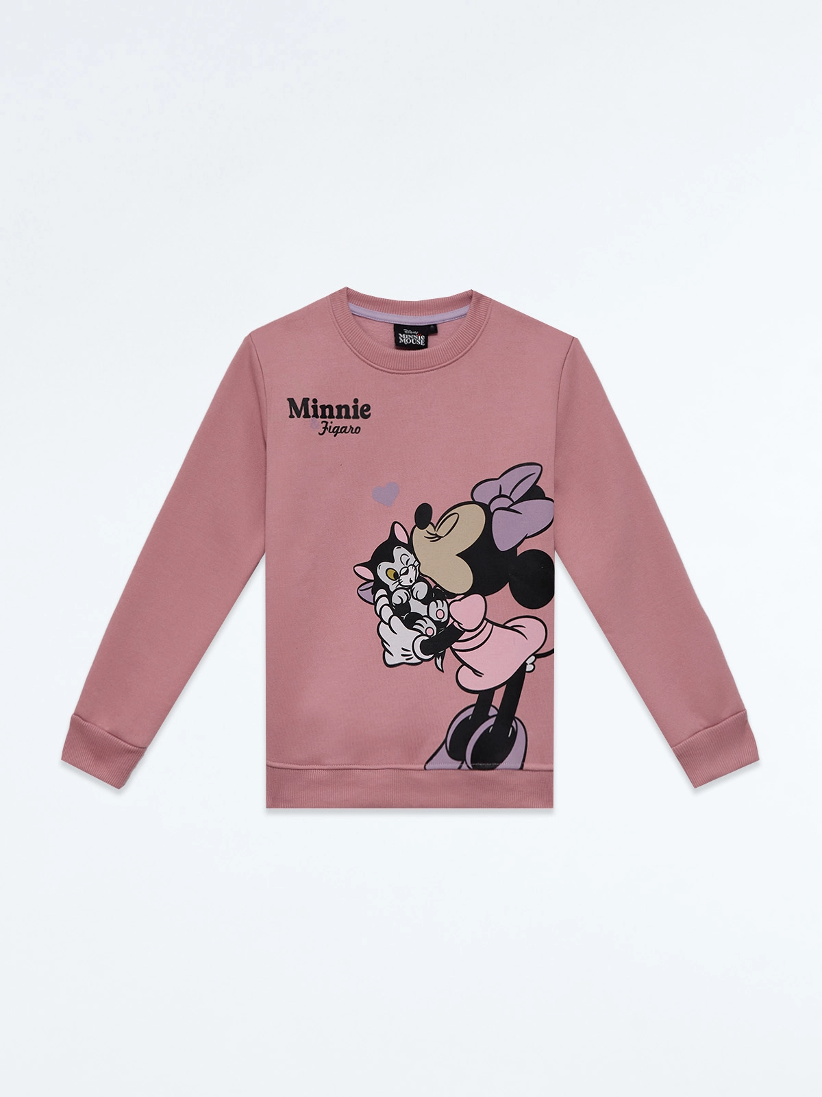 POLERA ALGODÓN NIÑA MINNIE MOUSE ROSADA - 1
