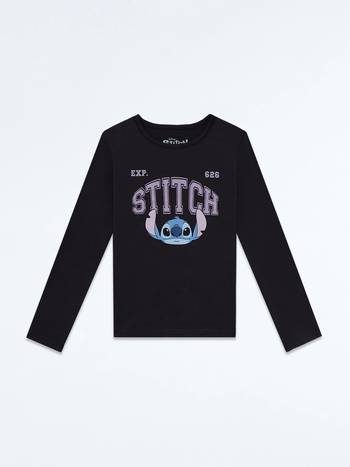 POLO CROP MANGA LARGA NIÑA LILO & STITCH GRIS - 1