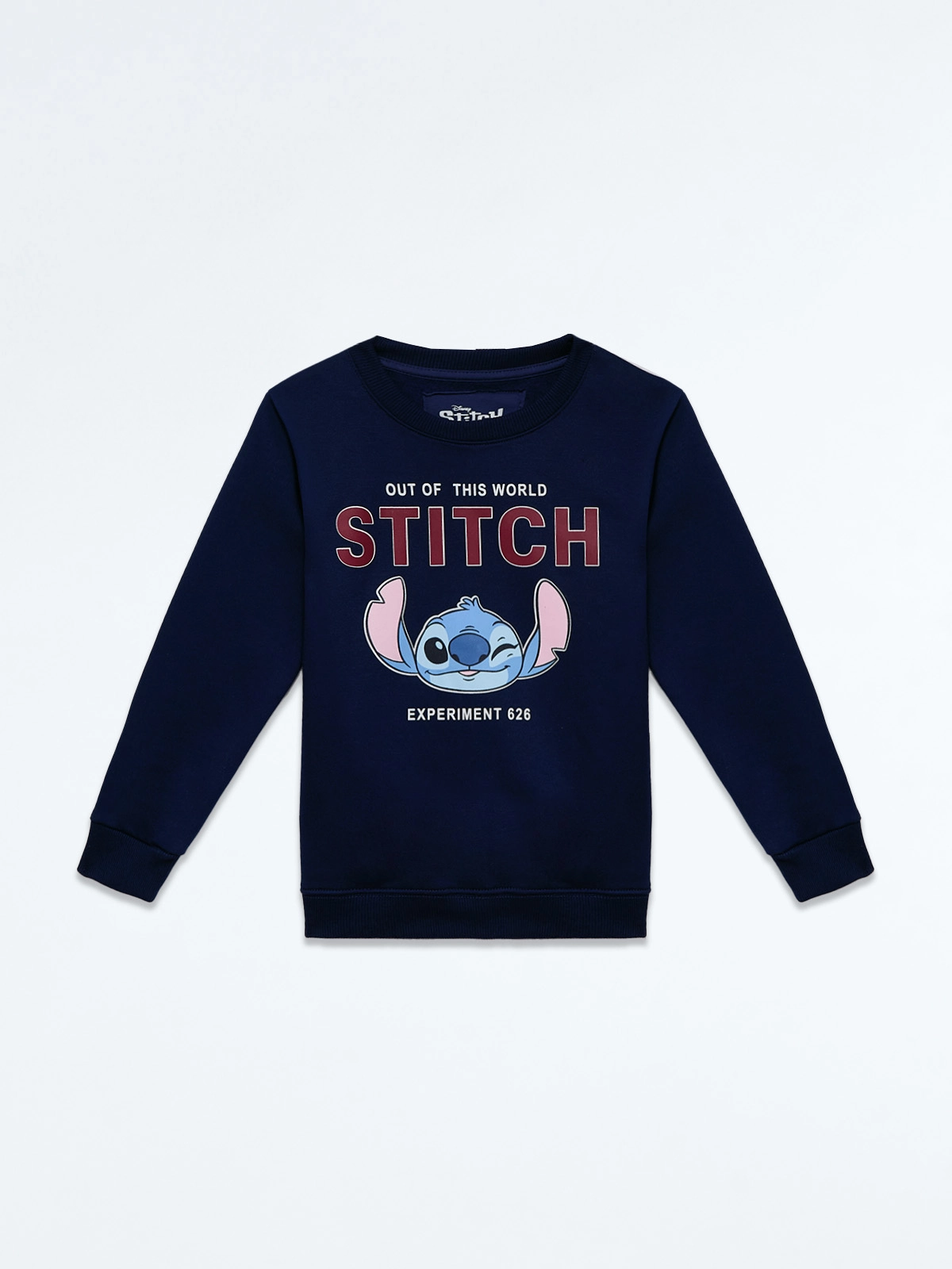 POLERA ALGODÓN NIÑA LILO & STITCH ACERO OVERSIZE - 1
