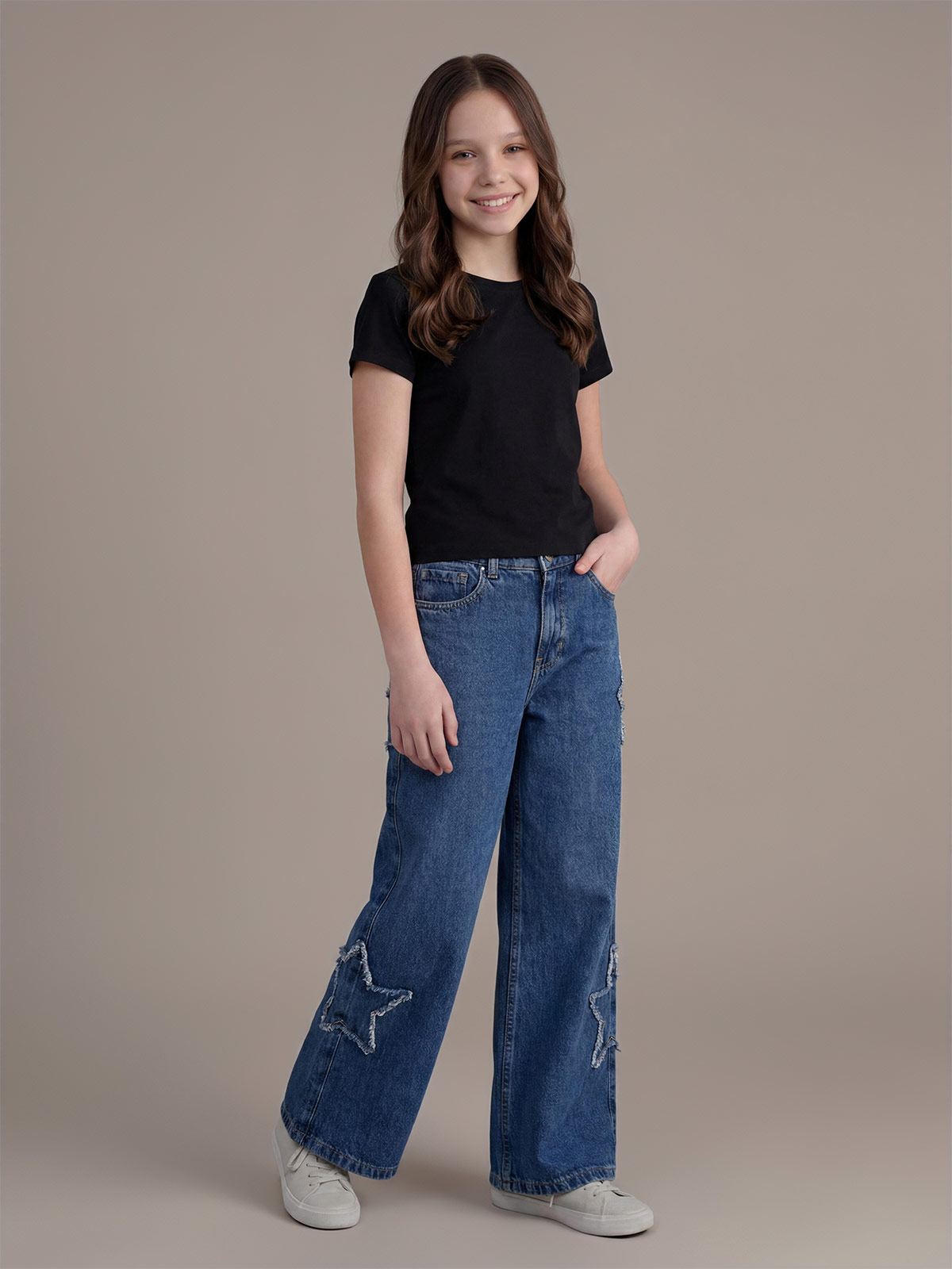 JEANS ALGODÓN NIÑA INDEX ESTRELLA - 1