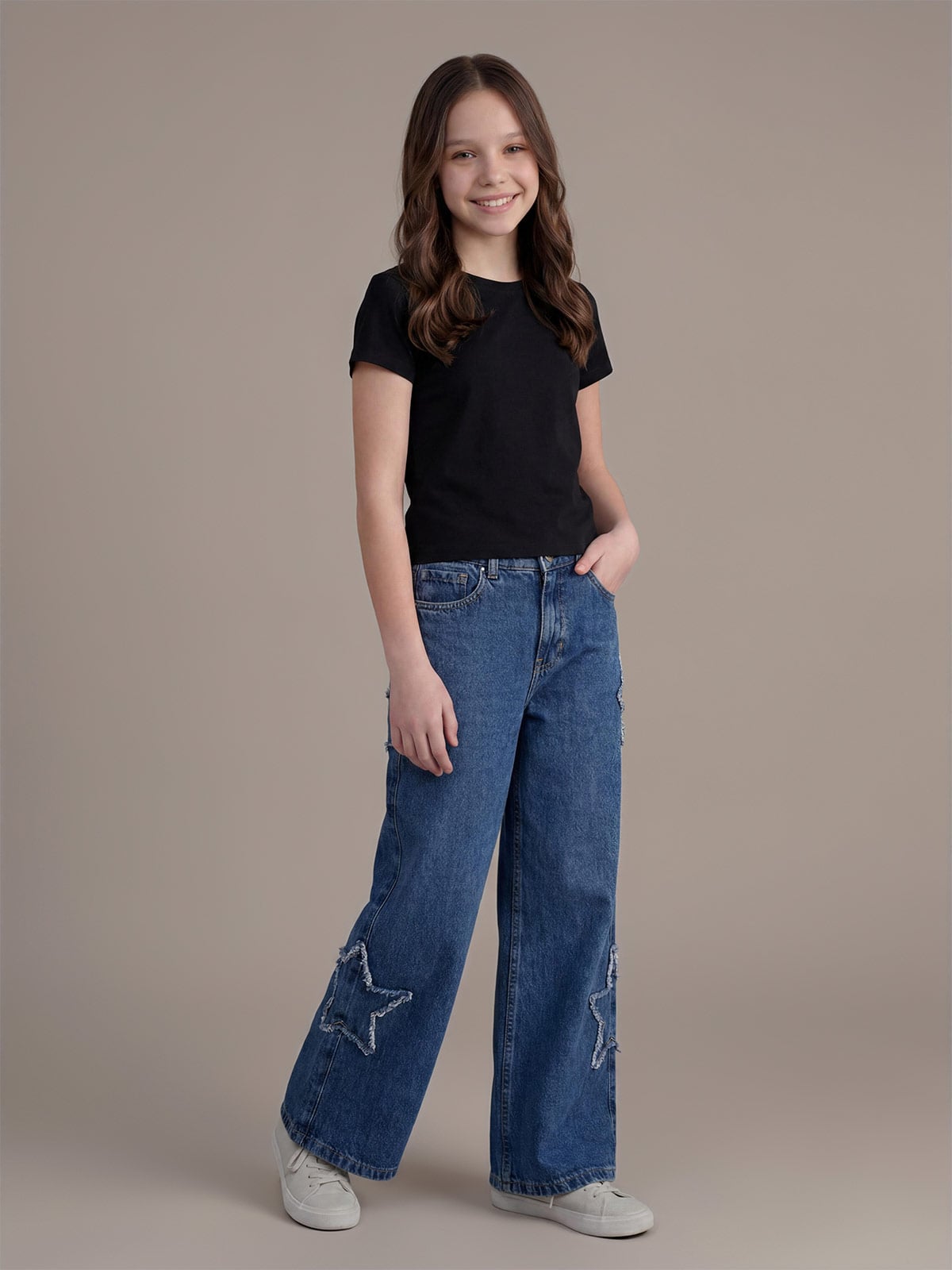 JEANS ALGODÓN NIÑA INDEX ESTRELLA - 1