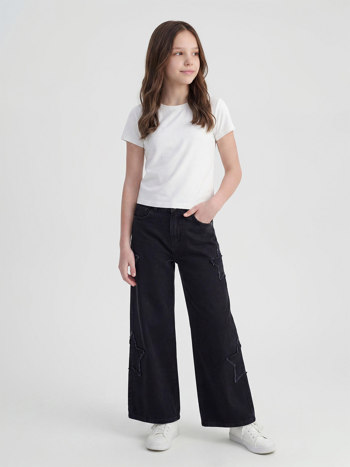 JEANS ALGODÓN NIÑA INDEX ESTRELLA - 1
