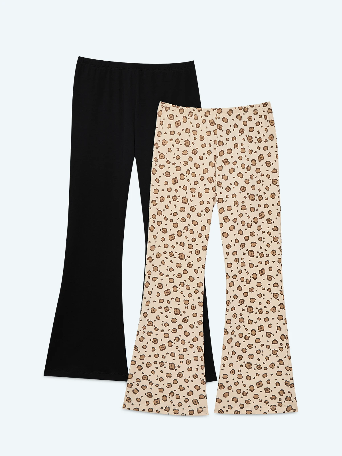 PACK X2 LEGGINGS ALGODÓN FLARE NIÑA INDEX - 1