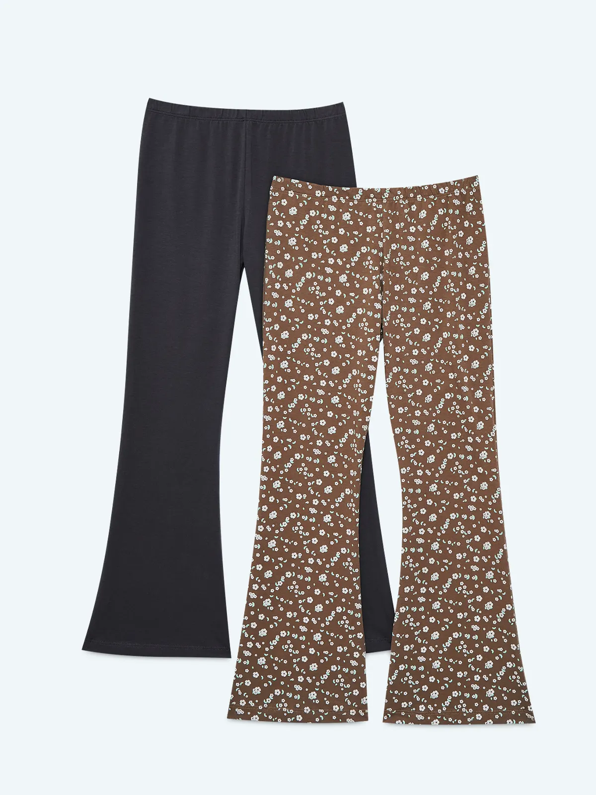 PACK X2 LEGGINGS ALGODÓN FLARE NIÑA INDEX - 1