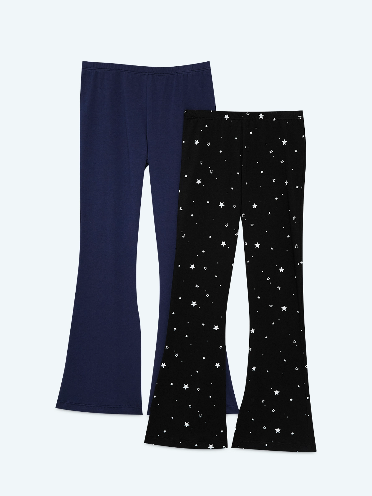 PACK X2 LEGGINGS ALGODÓN FLARE NIÑA INDEX - 1