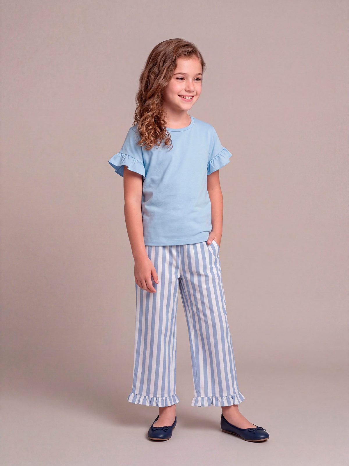 PANTALÓN LINO NIÑA HARVEST  - 1