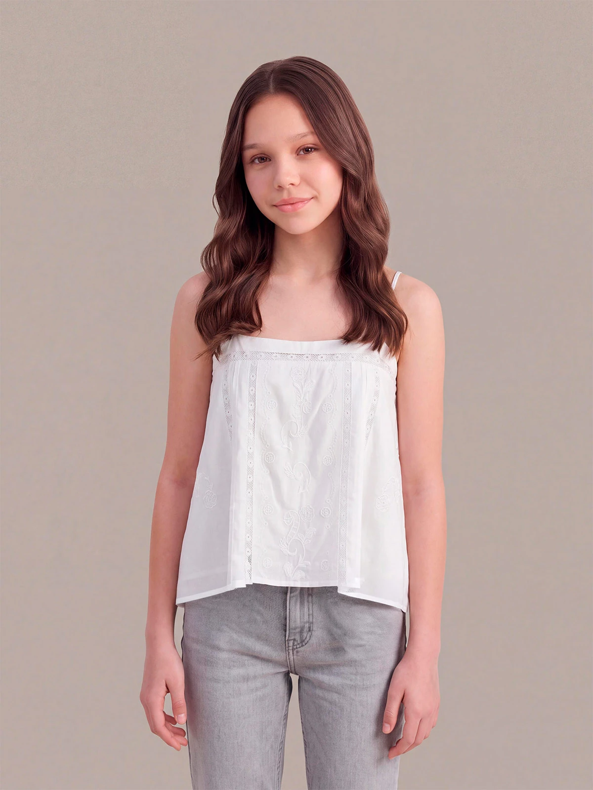 BLUSA SIN MANGAS ALGODÓN NIÑA INDEX - 1