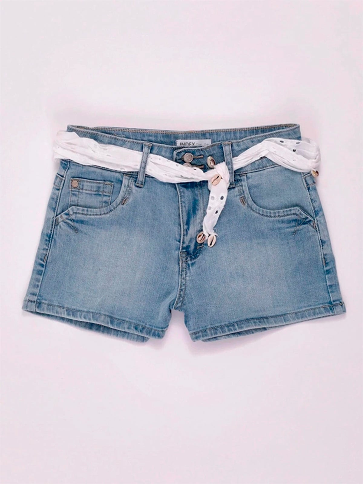 SHORT NIÑA DENIM ALGODÓN INDEX TEEN - 3
