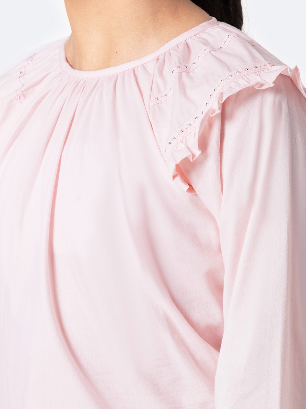 BLUSA REGULAR FIT MANGA LARGA NIÑA PIONIER SOLID KUTI - 3