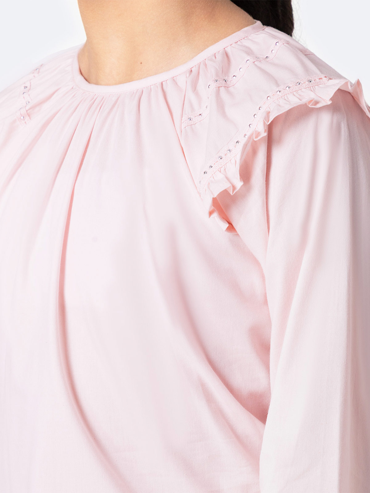 BLUSA REGULAR FIT MANGA LARGA NIÑA PIONIER SOLID KUTI - 3