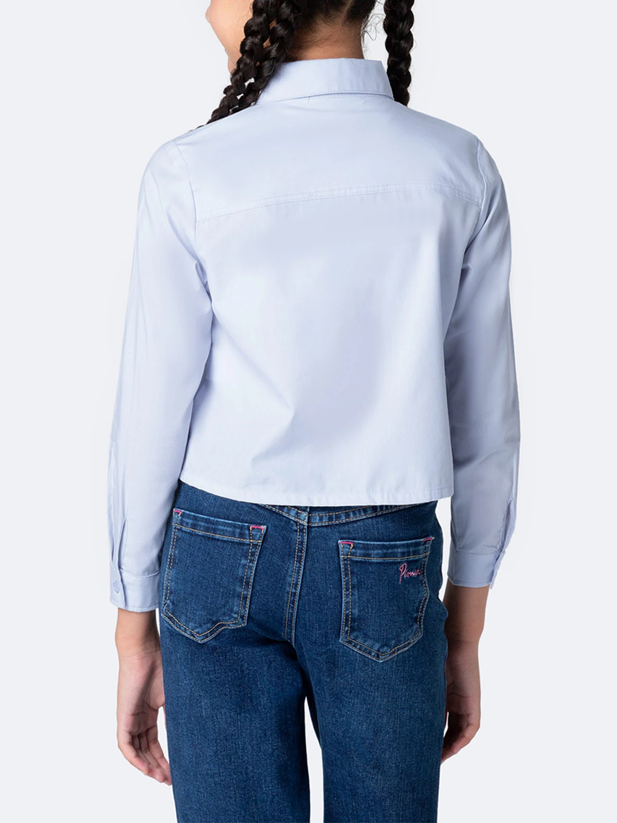 BLUSA REGULAR FIT MANGA LARGA NIÑA PIONIER JEAN LIGHT SUBAME - 4