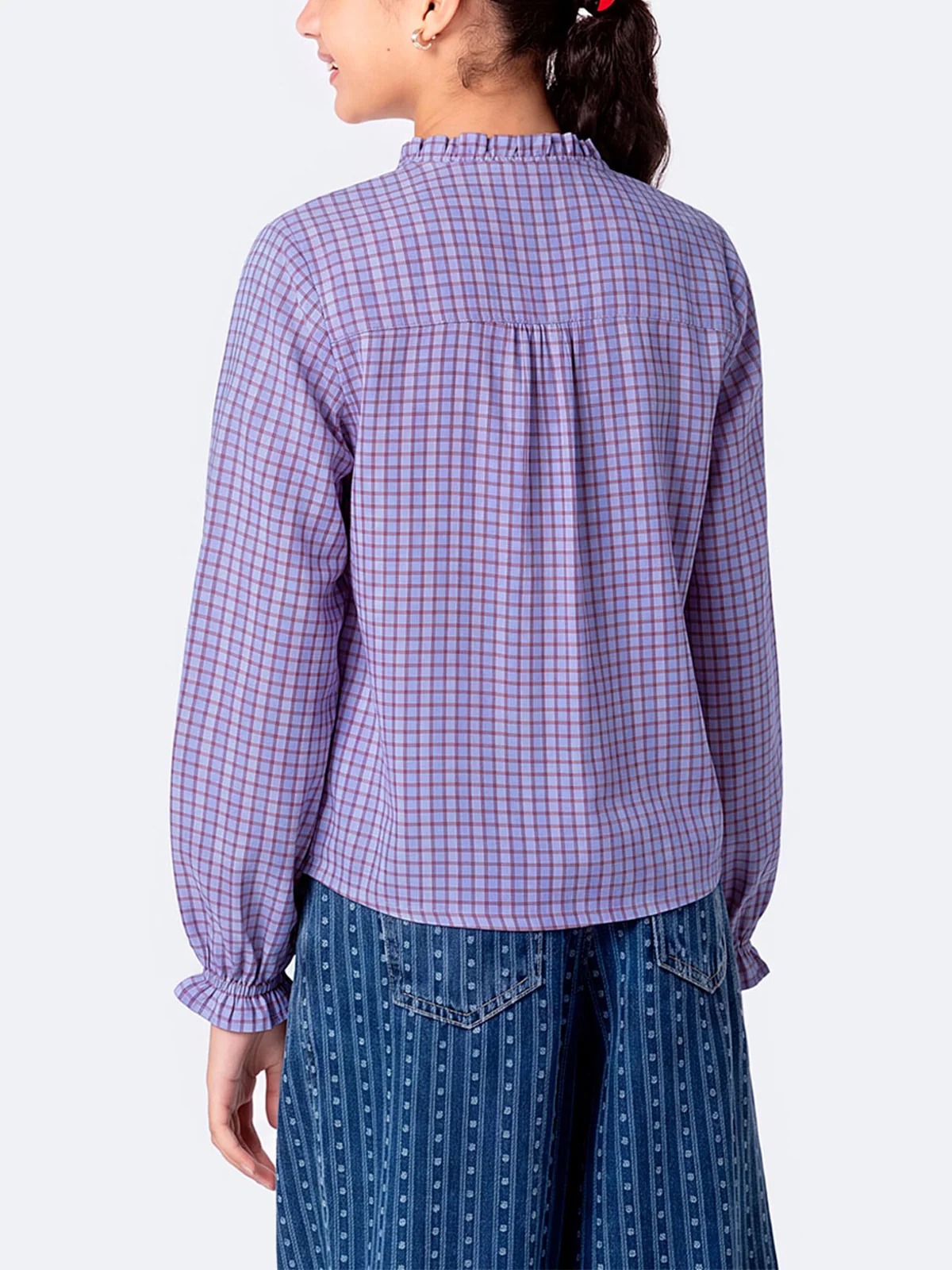 BLUSA REGULAR FIT NIÑA PIONIER CUADROS YAEKO - 3