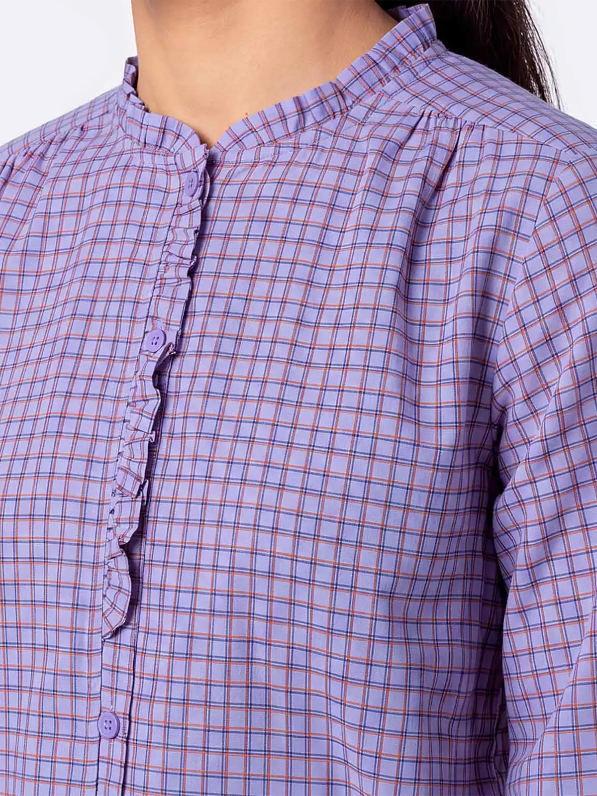 BLUSA REGULAR FIT NIÑA PIONIER CUADROS YAEKO - 4