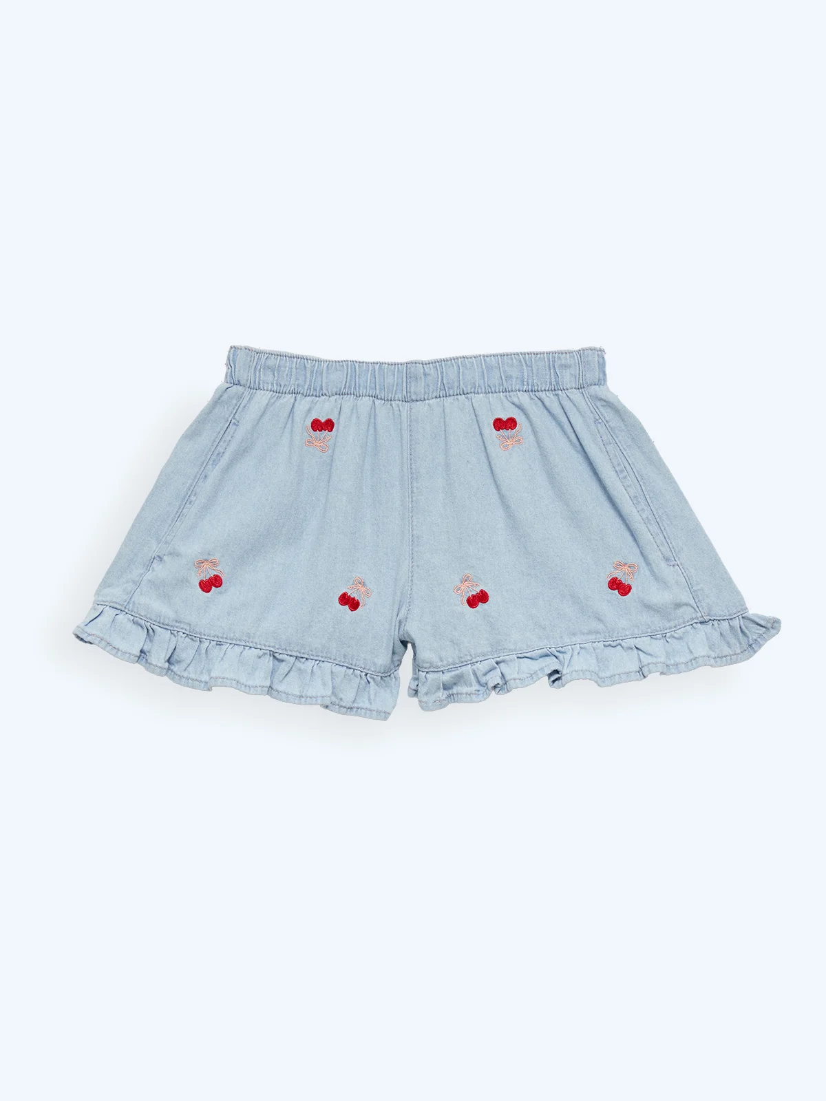 SHORT NIÑA INDEX CHAMBRAY - 1