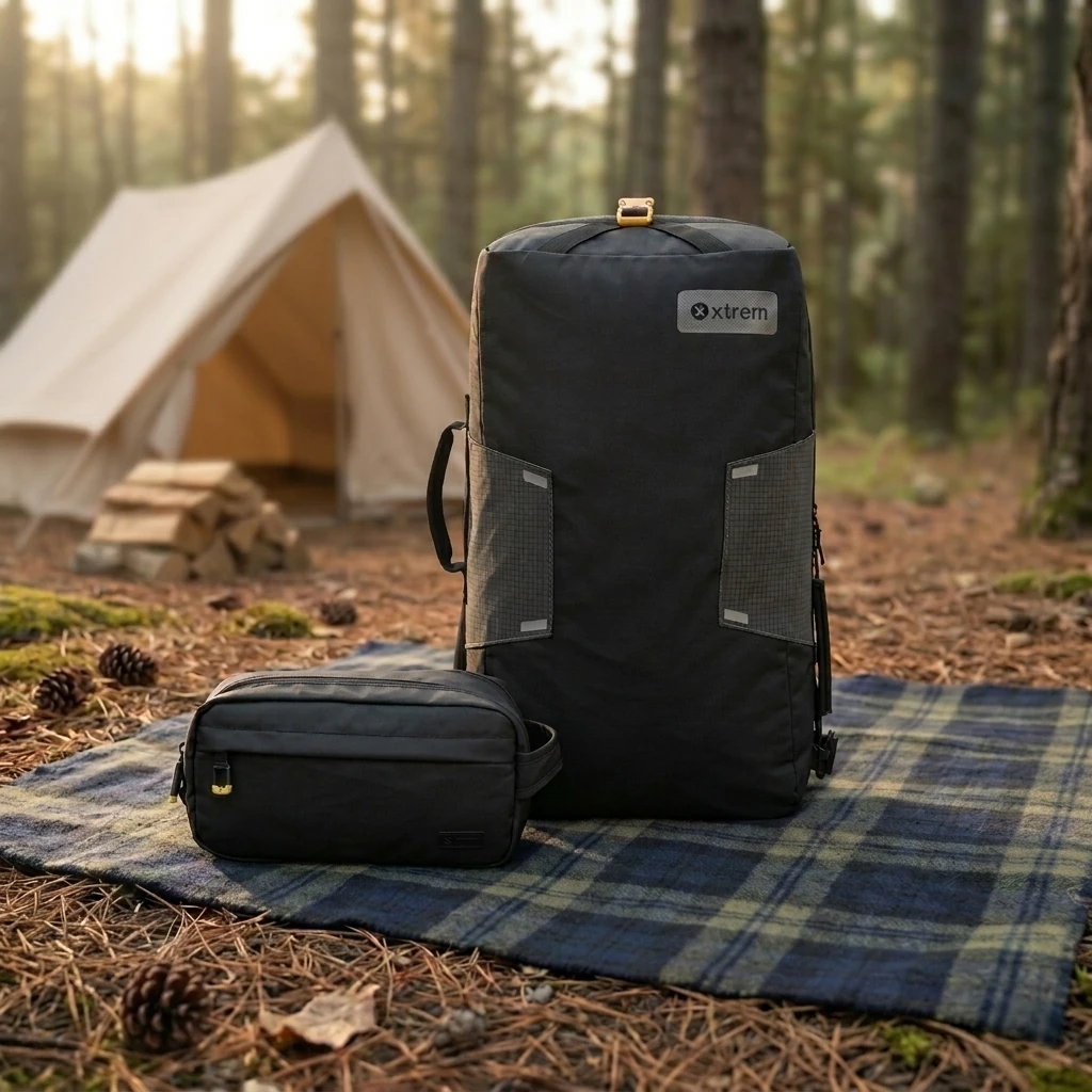 PACK XTREM: MOCHILA MALETÍN VIAJERA NEGRA MOUNTAIN + NECESER VOYAGER - 1