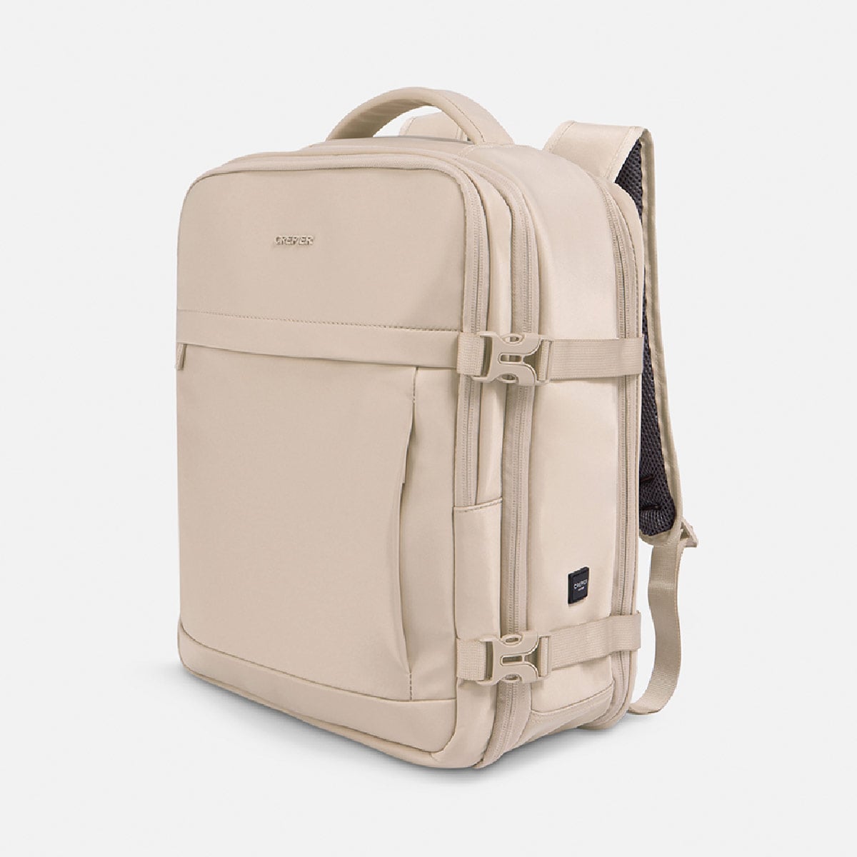 MOCHILA DE VIAJE CREPIER DALLAS 3.0 GRANDE BEIGE - 1