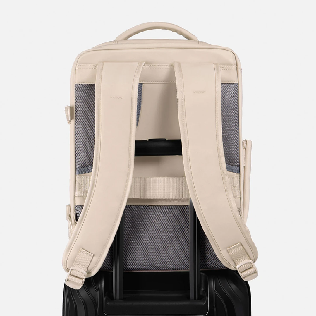 MOCHILA DE VIAJE CREPIER DALLAS 3.0 GRANDE BEIGE - 3