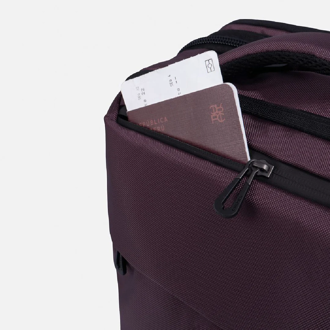 MOCHILA DE VIAJE CREPIER PRESTON PLUS 28" GRANDE GUINDA - 8